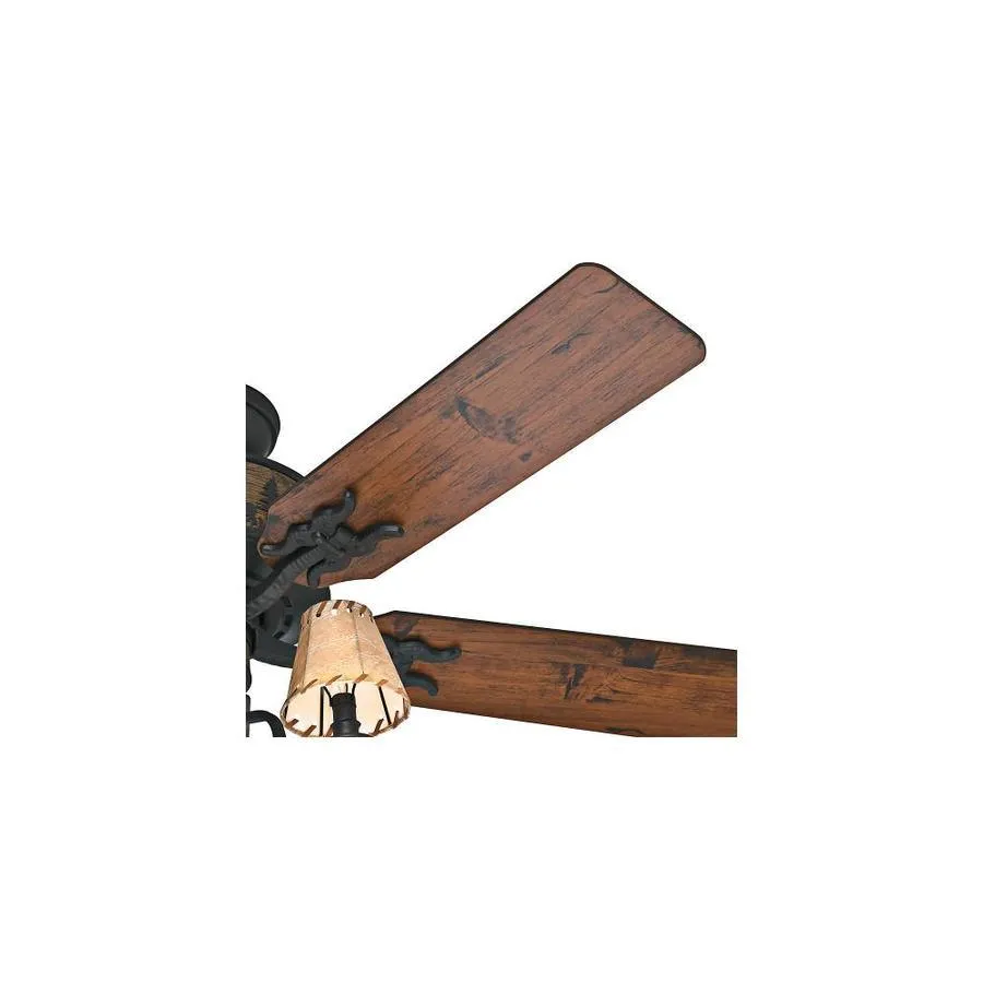 Casablanca Zudio LED 56-in Brushed Nickel Indoor Ceiling Fan with Wall-Mounted Remote (5-Blade), photo 3 of 8