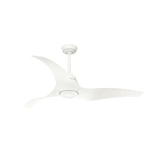 Casablanca Stingray DC LED 60-in Porcelain White Indoor Ceiling Fan with Remote (3-Blade), photo 2 of 2