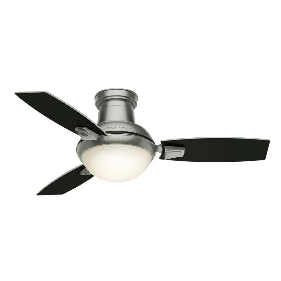 Casablanca Verse LED 44-in Satin Nickel Indoor/Outdoor Ceiling Fan with Remote (3-Blade), photo 3 of 6
