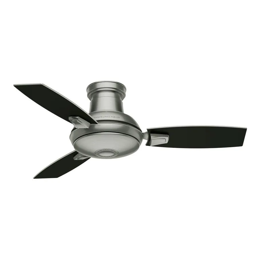 Casablanca Verse LED 44-in Satin Nickel Indoor/Outdoor Ceiling Fan with Remote (3-Blade), photo 4 of 6