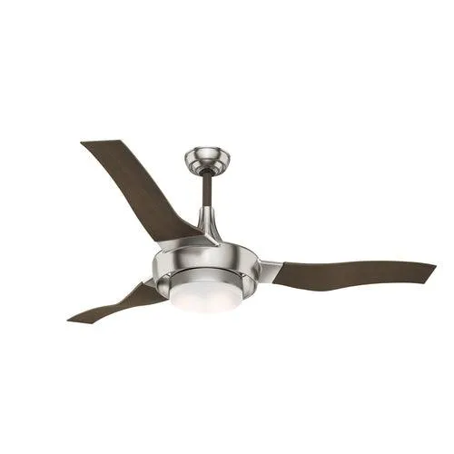 Casablanca Perseus LED 64-in Brushed Nickel Indoor Ceiling Fan with Wall-Mounted Remote (3-Blade), photo 2 of 2