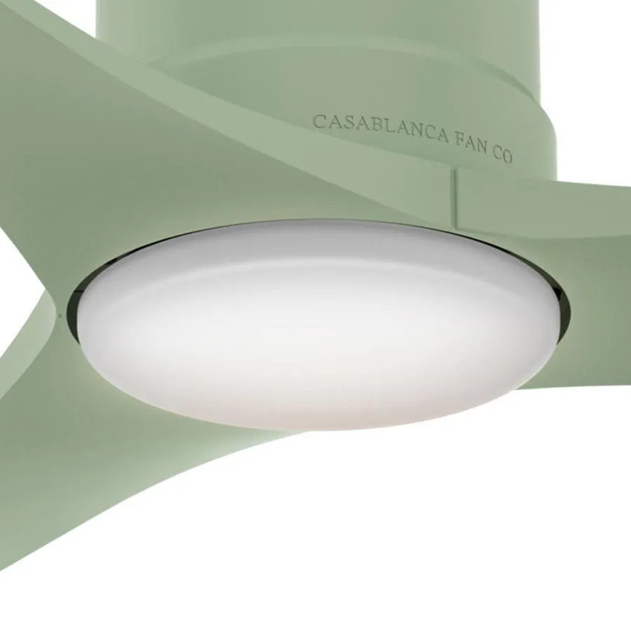 Casablanca Piston LED 52-in Sage Green Indoor/Outdoor Ceiling Fan with Remote (3-Blade), photo 3 of 6