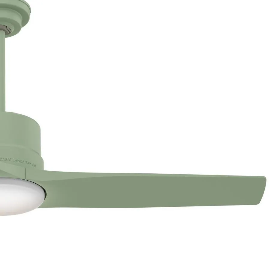 Casablanca Piston LED 52-in Sage Green Indoor/Outdoor Ceiling Fan with Remote (3-Blade), photo 5 of 6