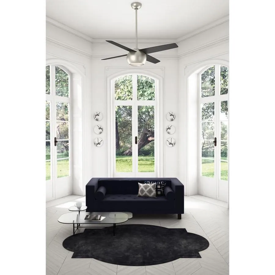Casablanca Valby 54-in Matte Nickel Indoor Ceiling Fan with Wall-Mounted Remote (4-Blade), photo 6 of 7