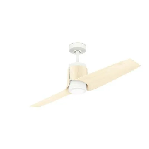 Casablanca Aya WIFI Enabled DC Motor 54-in Porcelain White Indoor/Outdoor Smart Ceiling Fan with Wall-Mounted Remote (2-Blade), photo 7 of 7