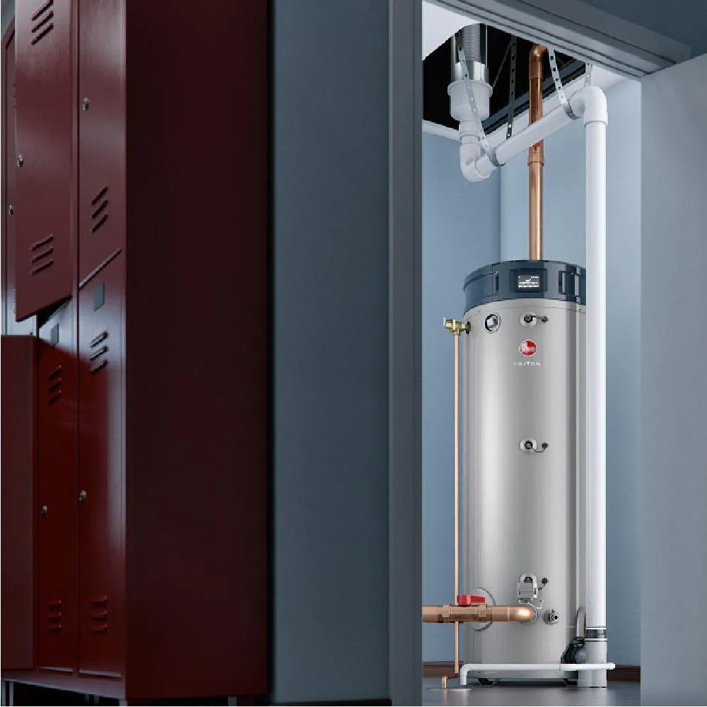 Commercial Triton Premium Heavy Duty High Eff. 100 Gal. 400K BTU ULN Natural Gas Power Direct Vent Tank Water Heater, photo 8 of 17