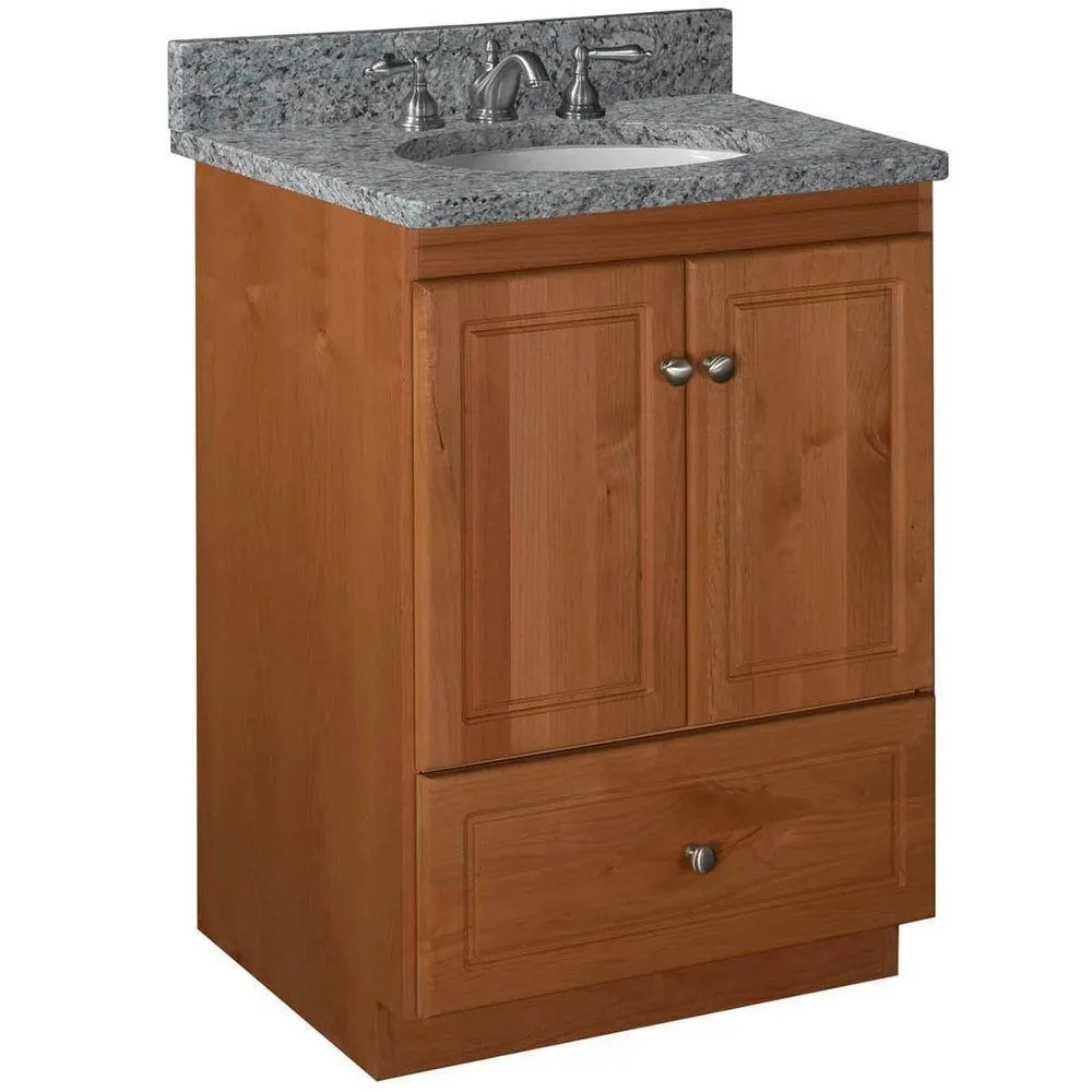 Ultraline 42 in. W x 21 in. D x 34.5 in. H Vanity Cabinet Only in Natural Alder, photo 28 of 39