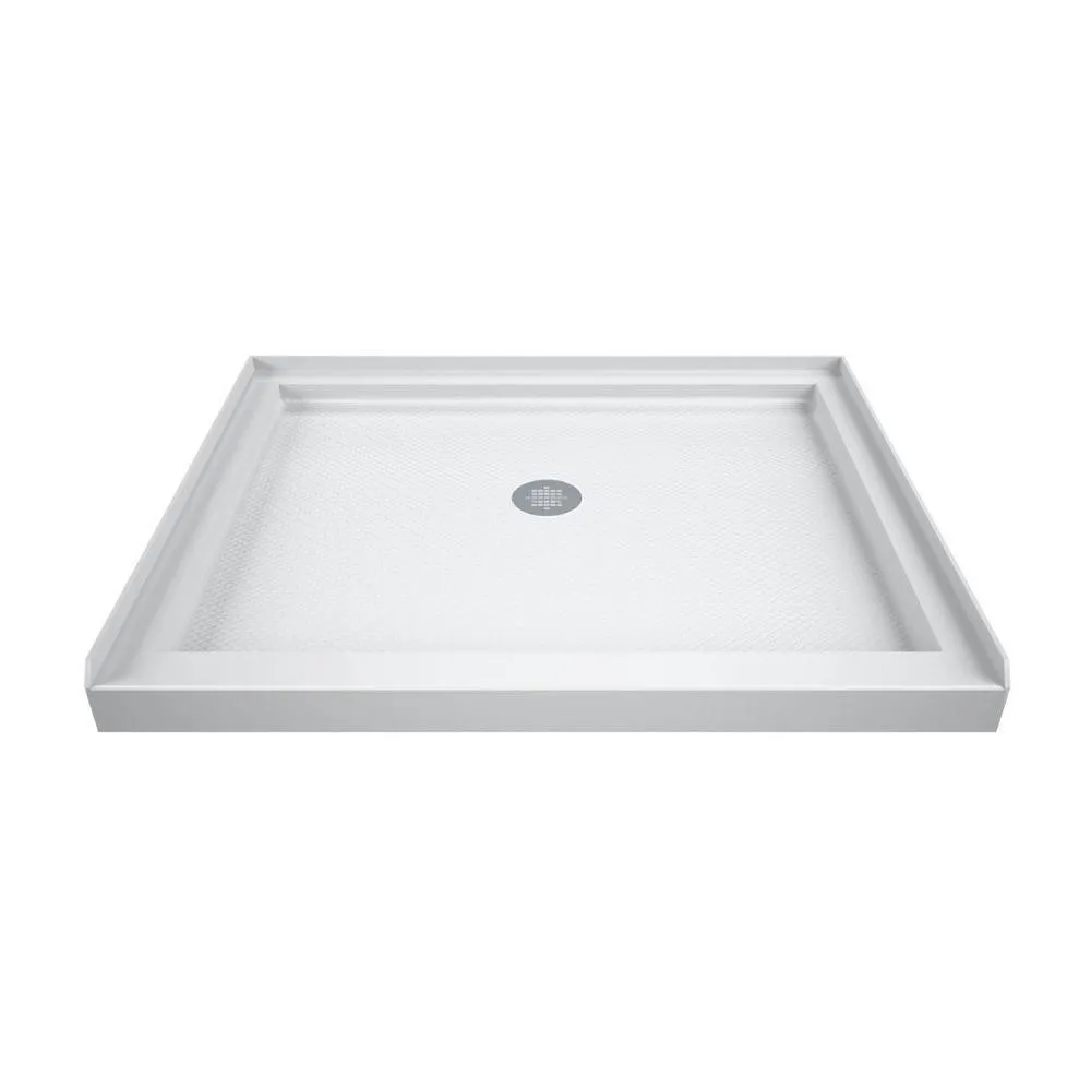 DreamLine Aqua Fold 36 in. D x 36 in. W x 76 3/4 in. H Frameless Shower Door with Base and Backwalls, photo 11 of 13