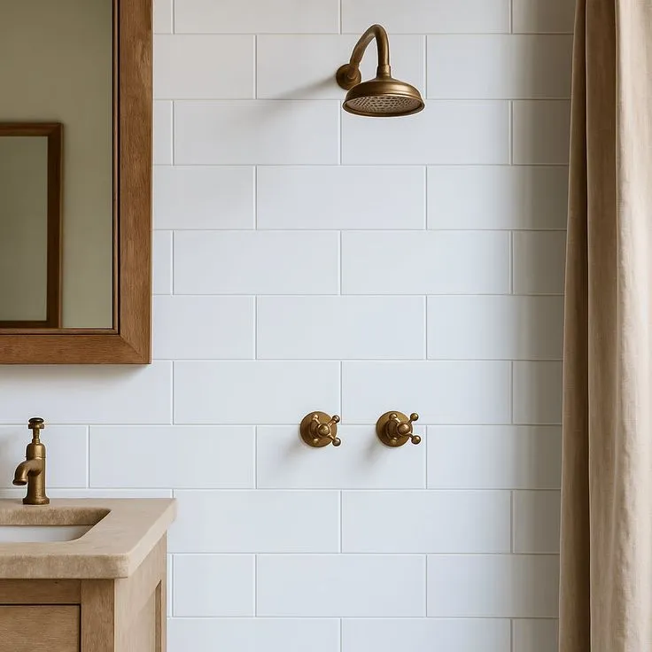 Adessi Bright White Glossy Ceramic Wall Tile - 13 x 24, photo 2 of 4
