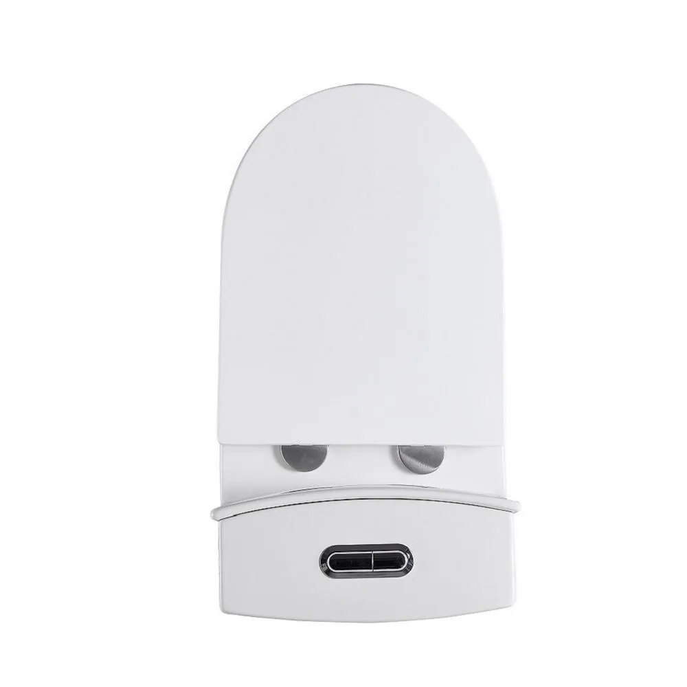 1-Piece 1.28 GPF Dual Flush High Efficiency Elongated Toilet in White, Seat Included, photo 5 of 7
