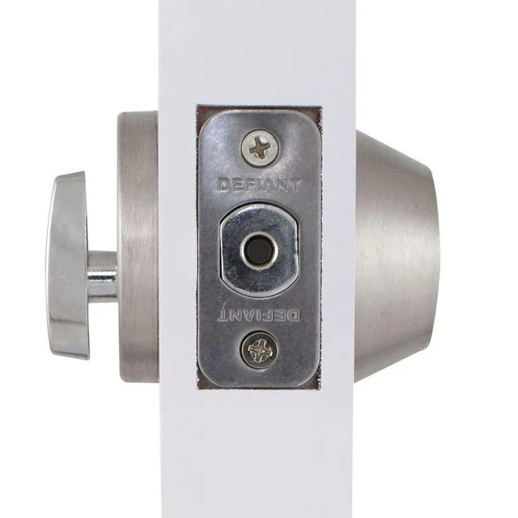 Defiant Single Cylinder Stainless Steel Deadbolt, photo 11 of 11