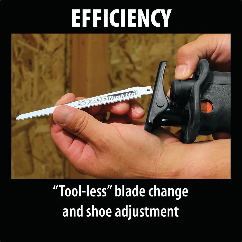 11 Amp Corded Variable Speed Reciprocating Saw With Wood Cutting Blade, Metal Cutting Blade and Hard Case, no lock-on, photo 8 of 15