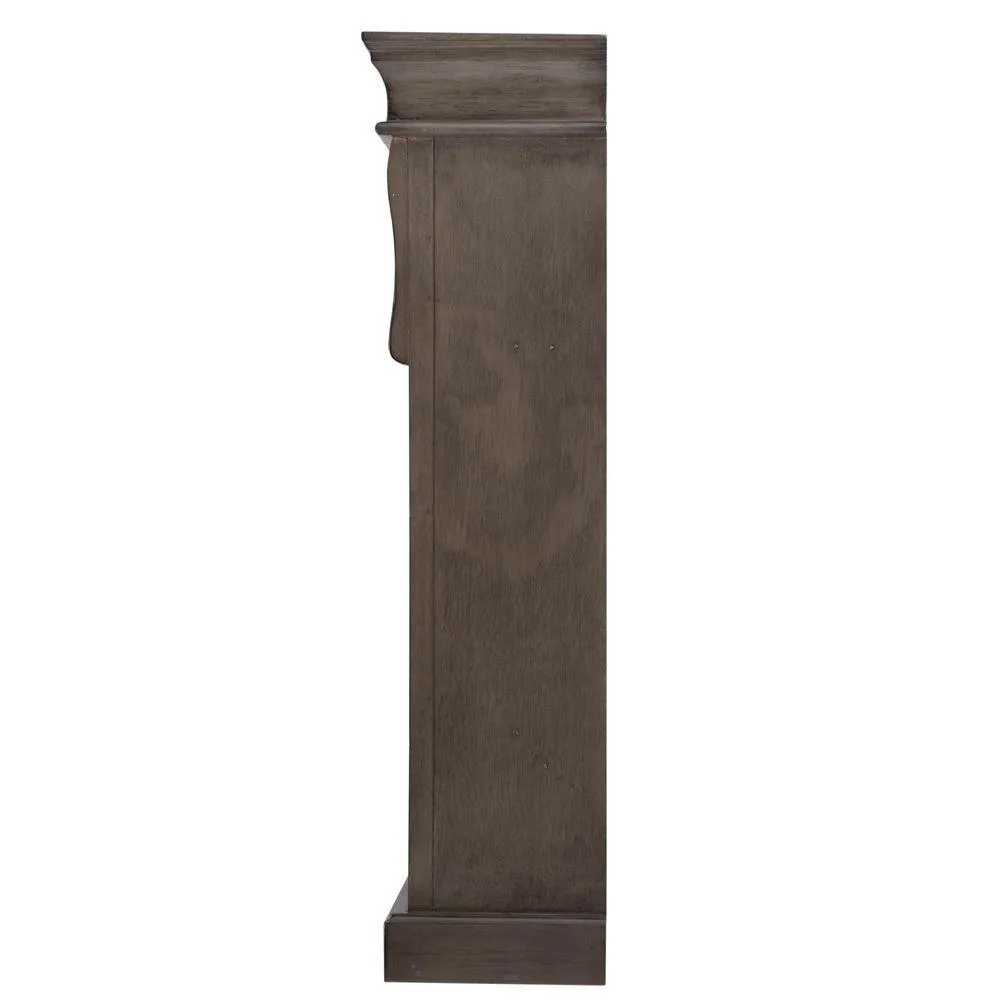 Naples 25 in. W x 31 in. H x 8 in. D Framed Surface-Mount Bathroom Medicine Cabinet in Distressed Grey, photo 2 of 10