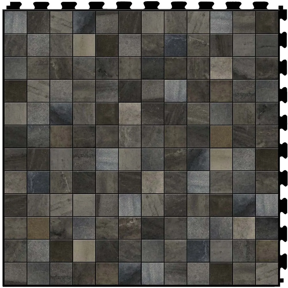 Perfection Floor Tile Master Mosaic 0.05-mil 20-in W x 20-in L Interlocking Vinyl Tile, photo 7 of 10