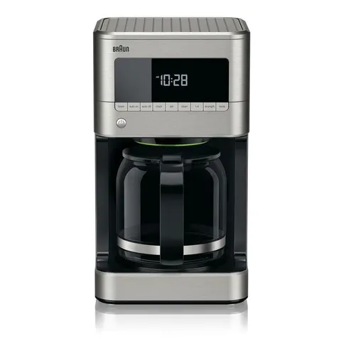 BrewSense 12-Cup Stainless Steel Drip Coffee Maker with Temperature Control