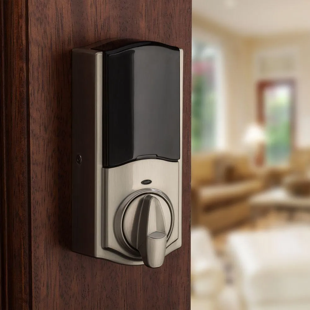 Kwikset Kevo 2nd Gen Satin Nickel Single Cylinder Touch-to-Open Bluetooth Smart Lock Deadbolt Works with Many Smart Devices, photo 7 of 10