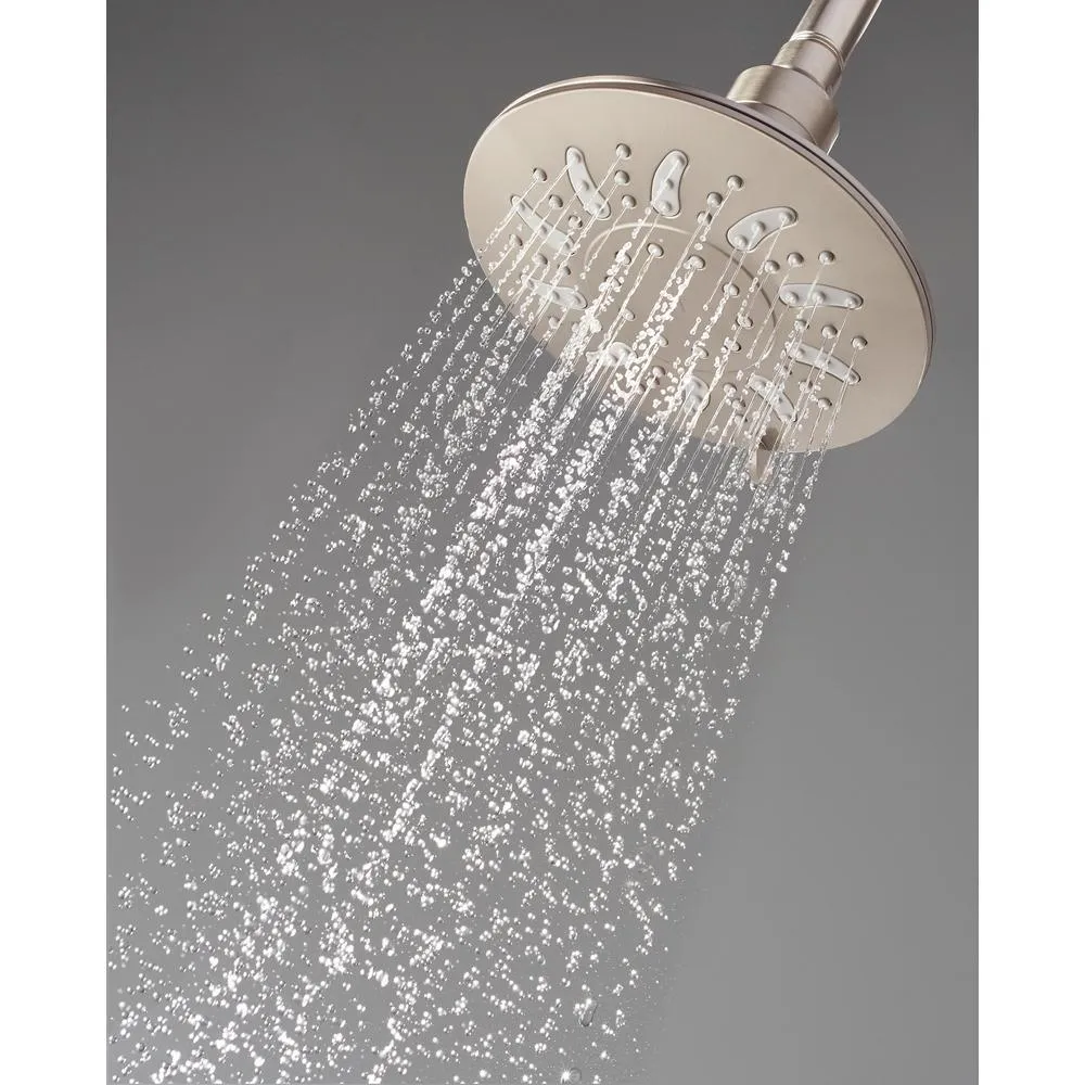 Brea Single-Handle 3-Spray Tub and Shower Faucet in Brushed Nickel with Waterfall Spout (Valve Included), photo 6 of 10