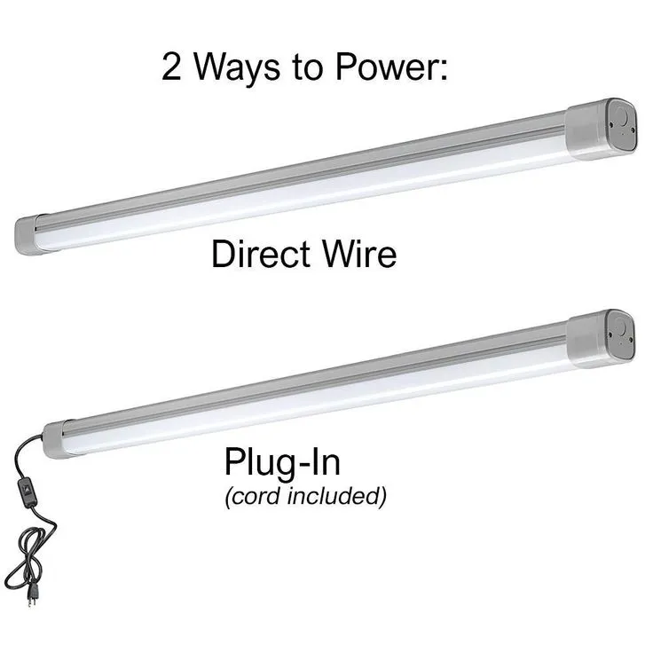 4 ft. Vapor Tight Water Tight Strip Light Plug-in Direct Wire Integrated LED Wraparound Light 3600 Lumens 4000K, photo 10 of 13