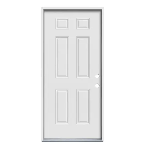 36 × 80 Steel Left-Hand Inswing Primed Prehung Front Door