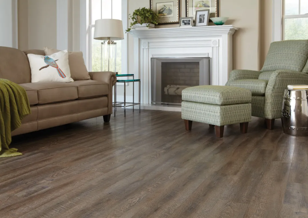 Style Selections Driftwood 6-in W x 36-in L x 2-mm Peel-and-Stick Vinyl Plank Flooring, 3-mil Wear Layer (1.5-sq ft Piece), photo 6 of 8