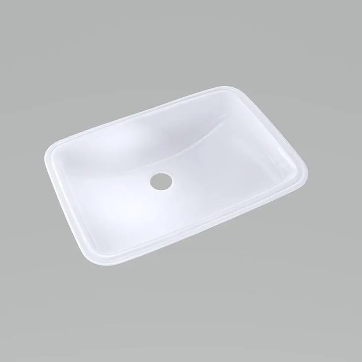 TOTO 19 in. Undermount Bathroom Sink with CeFiONtect in Cotton White, photo 4 of 5