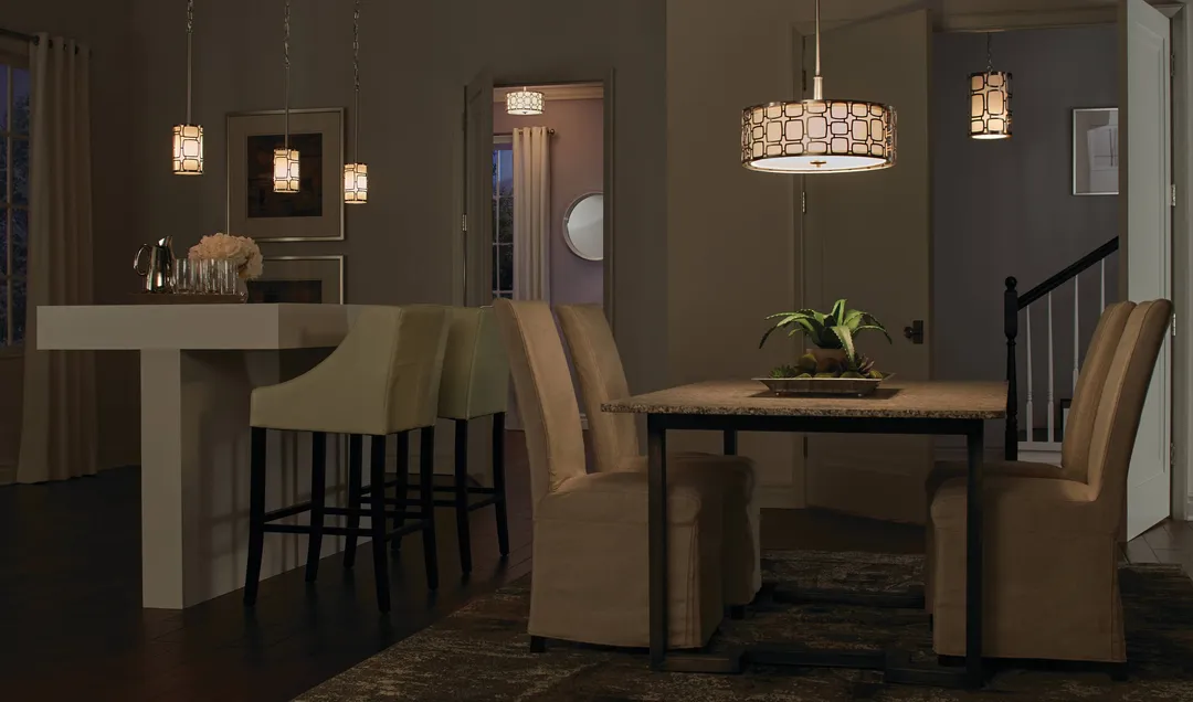 Kichler Sabine 13-in Brushed Nickel Modern/Contemporary 2-Light Incandescent Semi-Flush Mount Light, photo 8 of 9