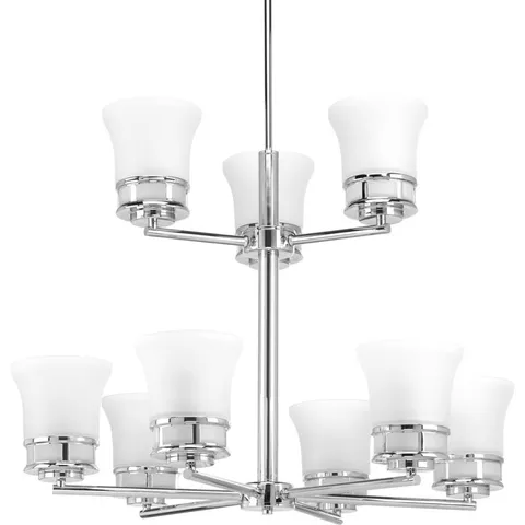 Cascadia 9-Light Polished Chrome Chandelier