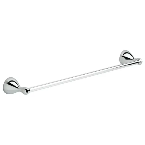 Foundations 24-in Polished Chrome Wall-Mount Single Towel Bar