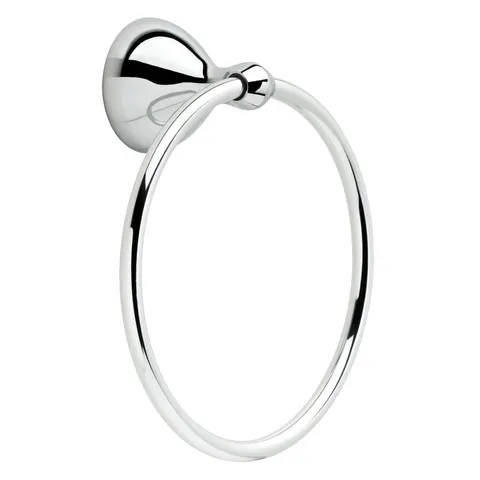 Foundations Polished Chrome Wall Mount Towel Ring