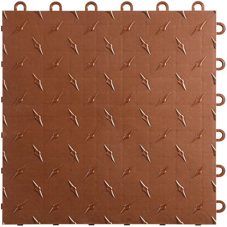 Swisstrax 12 in. W x 12 in. L Jet Black Diamondtrax Home Modular Polypropylene Flooring (50-Tile/Pack) (50 sq. ft.), photo 10 of 11