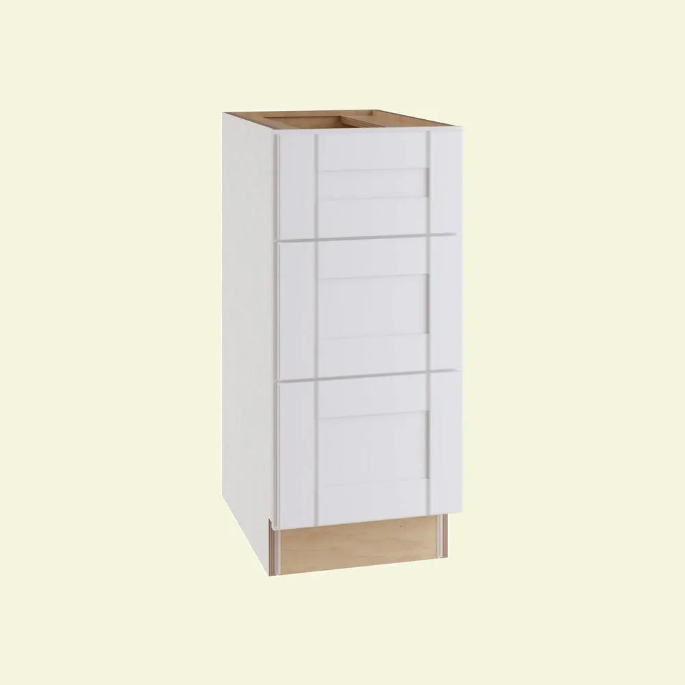 Vesper White Shaker Assembled Plywood 30 in. x 34.5 in. x 24 in. Base Drawer Kitchen Cabinet with Soft Close, photo 11 of 12