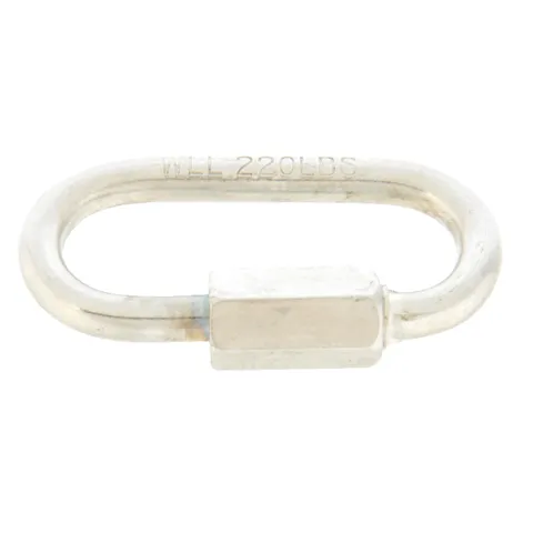 Zinc-Plated Steel Quick Link, 220 lb Working Load, 1-2/5 in. Length