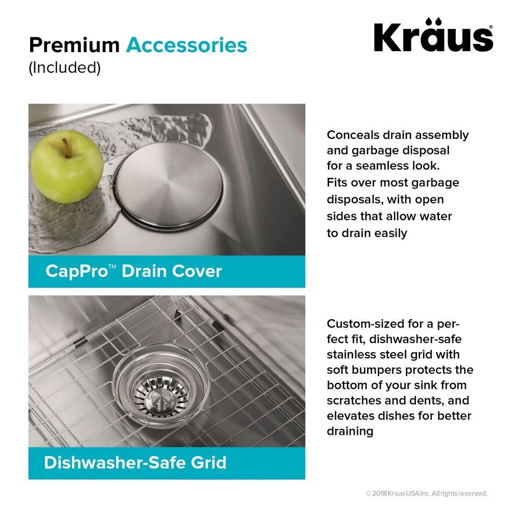 Pax Drop-In Stainless Steel 33 in. 2-Hole 50/50 Double Bowl Kitchen Sink, photo 12 of 15