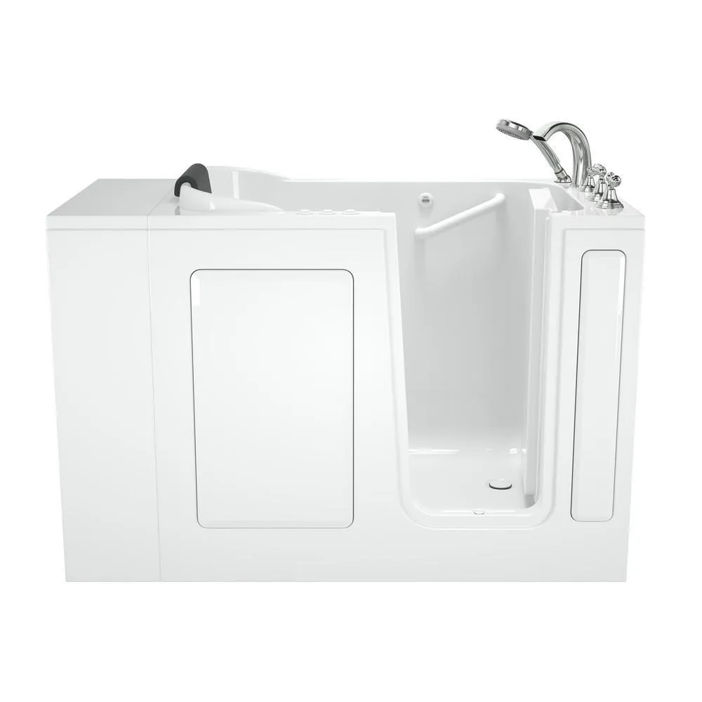 Gelcoat Premium Series 48 in. Right Hand Walk-In Whirlpool and Air Bathtub in White, photo 4 of 18