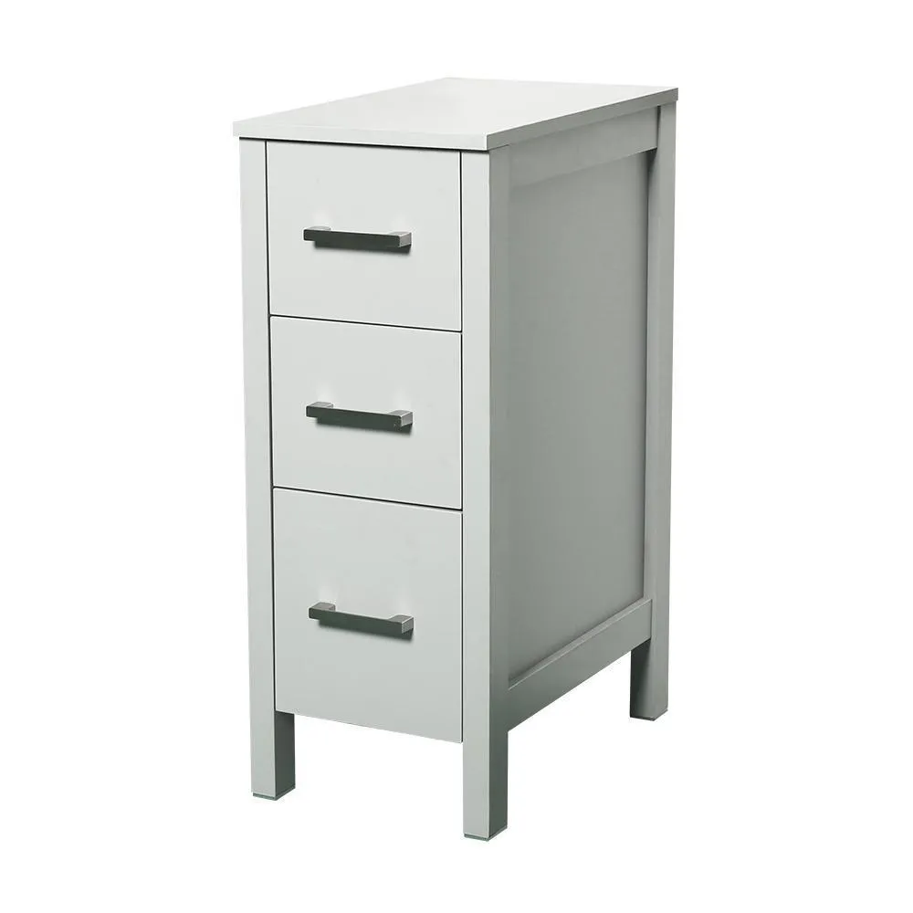 CASAINC 20 in. W x 12 in. D x 30 in. H Bathroom Vanity Cabinet Linen Cabinet with Three Drawers in White, photo 7 of 8