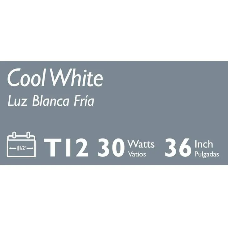 Philips 30-Watt 3 ft. Linear T12 ALTO Fluorescent Tube Light Bulb Cool White (4100K), photo 4 of 5