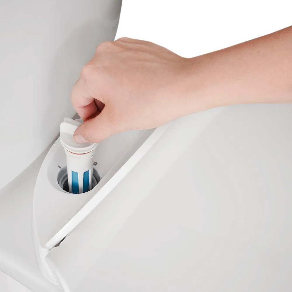 VorMax Plus Tall Height 2-Piece 1.28 GPF Single Flush Elongated Toilet in White with Slow Close Seat, photo 7 of 11