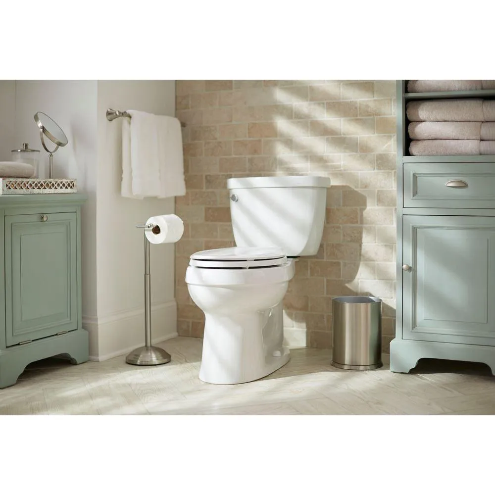 Cachet Quiet-Close Elongated Closed Front Toilet Seat with Grip-Tight Bumpers in White, photo 8 of 22