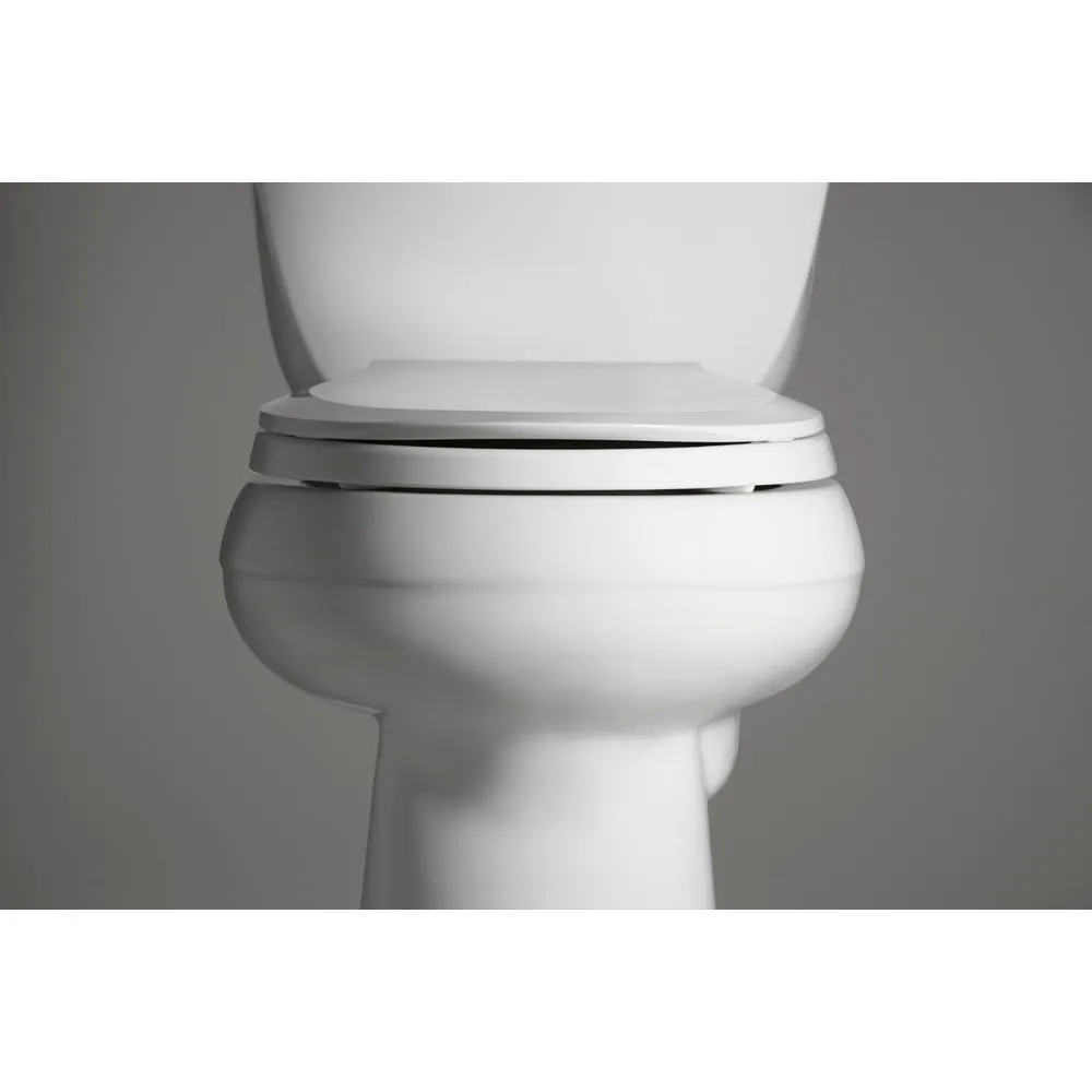 Cachet Quiet-Close Round Closed Front Toilet Seat with Grip-Tight Bumpers in White, photo 8 of 18
