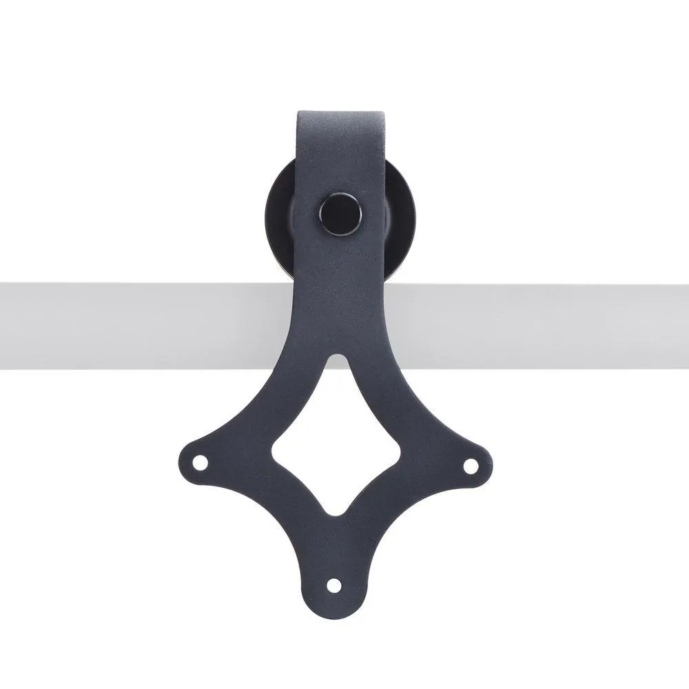 CALHOME 12 ft. Classic American Country Sliding Standard Double Track Barn Door Hardware Kit, photo 3 of 6
