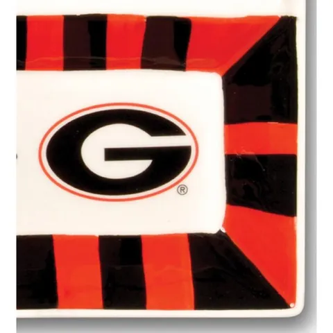 Georgia Ceramic 4 Section Tailgating Serving Platter