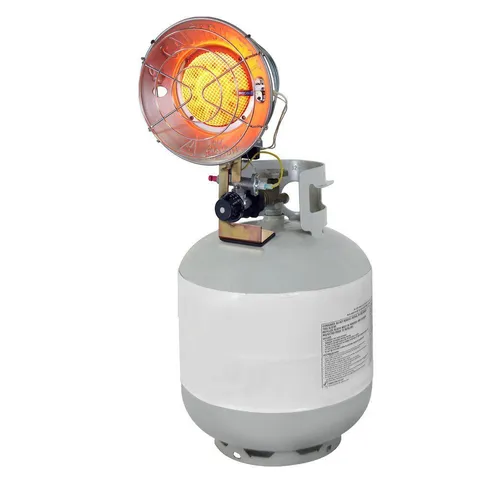 Single Burner 15,000 BTU Radiant Tank Top Propane Portable Heater