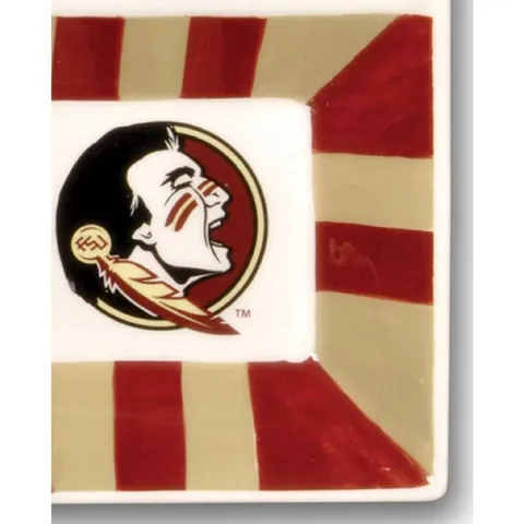 Florida State Ceramic 4 Section Tailgating Serving Platter