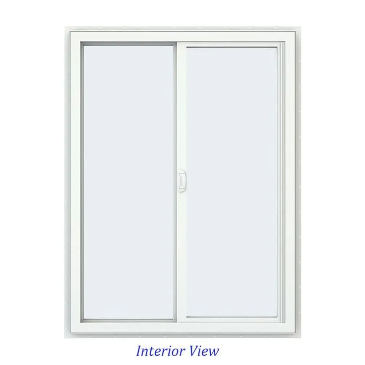JELD-WEN FiniShield V-4500 35-1/2-in x 47-1/2-in x 3-in Jamb Right-operable Vinyl Black Sliding Window Full Screen Included, photo 5 of 8