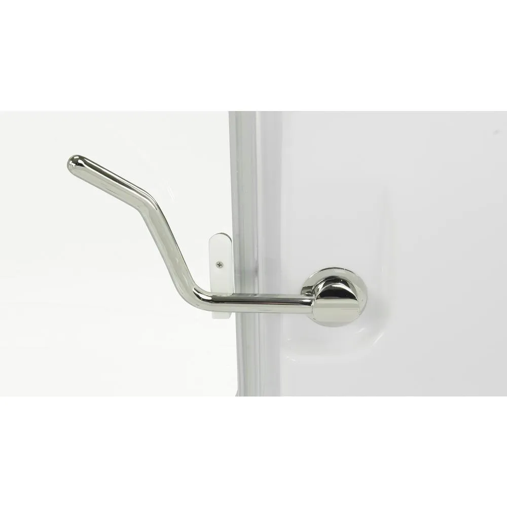 Ella Laydown 72 in. Walk-In Air Bathtub, White, Right-Hand-Seat Hinged Middle Glass Door with Screen, 5-Piece Fast-Fill Faucet, Right-Hand Drain, photo 5 of 18