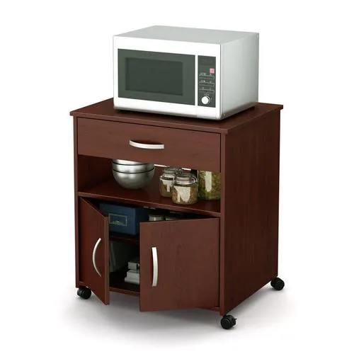 South Shore Furniture Brown Composite Base with Wood Laminate Top Microwave Cart (19.75-in x 26-in x 27.25-in), photo 4 of 4