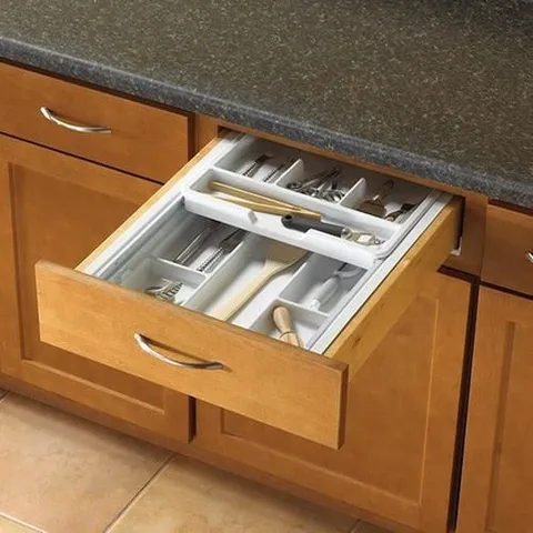 17.25 × 15.25 in Plastic Multi-Use Insert Drawer Organizer