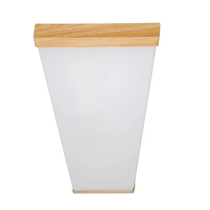 Commercial Electric 48 in. x 10 in. 4200 Lumens Light Oak Wood Painted End Caps Integrated LED Panel Light Selectable CCT Kitchen Lighting, photo 3 of 9