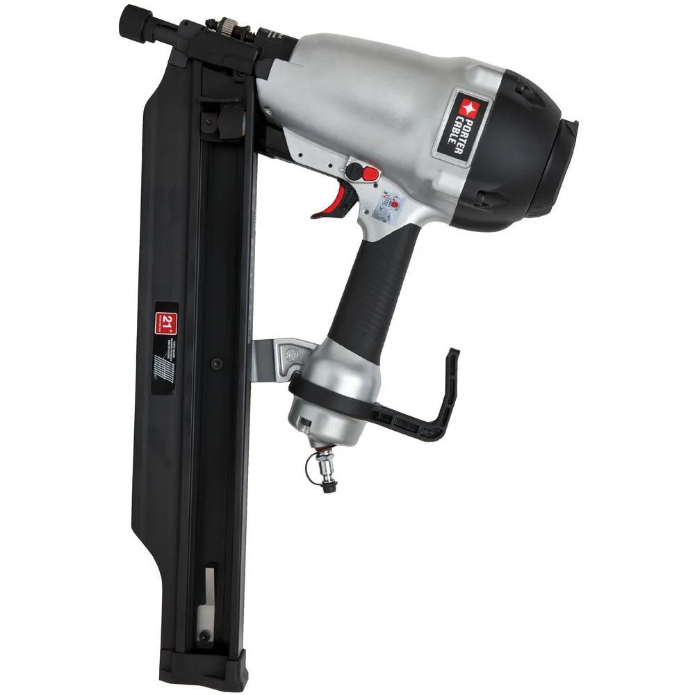 21-Degree 3-1/2 in. Full Round Framing Nailer with Bonus Pneumatic 15-Degree Coil Roofing Nailer, photo 3 of 11