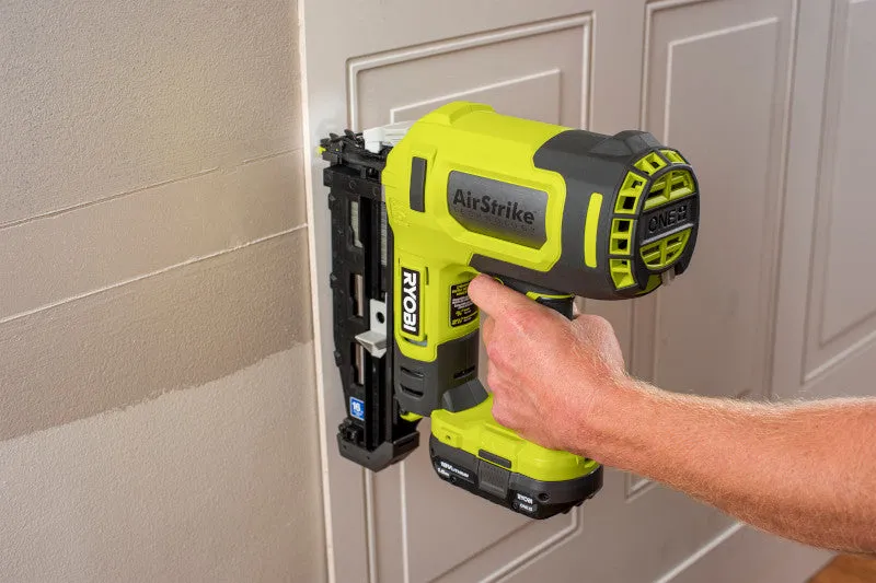 RYOBI 18V ONE+ Cordless AirStrike 16-Gauge Straight Finish Nailer Kit with Sample Nails, 1.5Ah Battery and Charger, photo 6 of 8